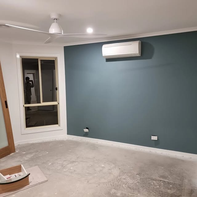 Painted feature wall