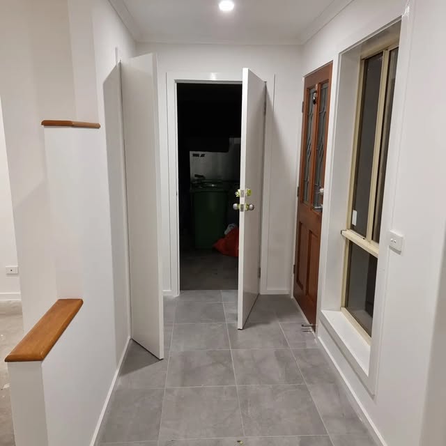 Freshly painted home entry